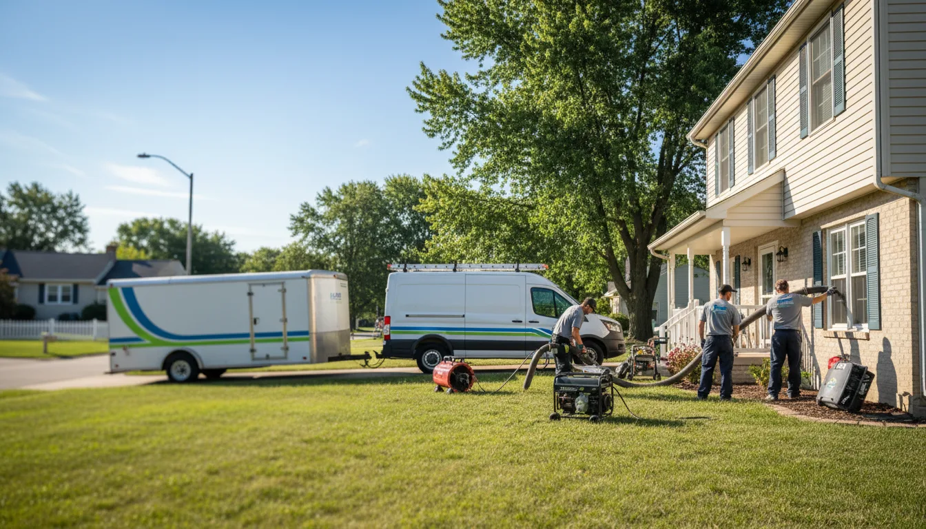 Flooded Basement Restoration And Cleanup With Repair in Williston, OH near me